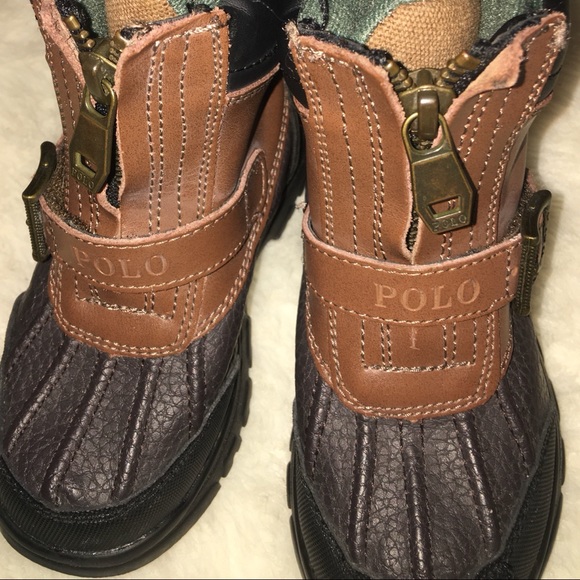 Polo Ralph Lauren Other - Polo by Ralph Lauren Kids Brown & Black Winter Boots